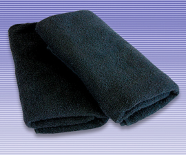 【写真】パーマ用　美容室タオル　黒