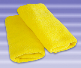 【写真】パーマ用　美容室タオル　黄