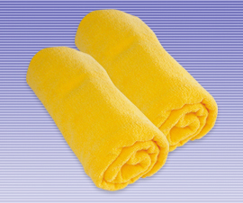 【写真】体用　６００匁バスタオル　黄